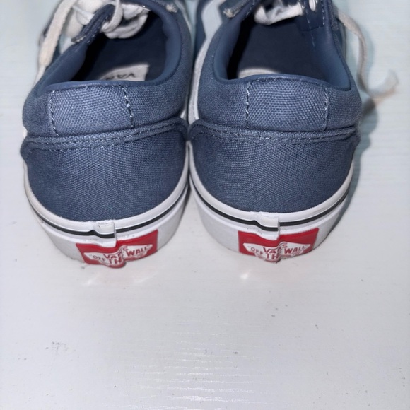 Vans Old Skool Sneakers Kids Youth Size 2 Blue White Low Top Skate Shoes - Picture 3 of 6